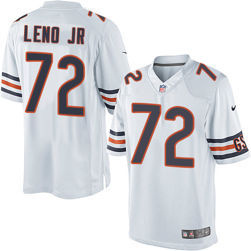 Youth Limited Charles Leno Nike Jersey White Road - #72 NFL Chicago Bears